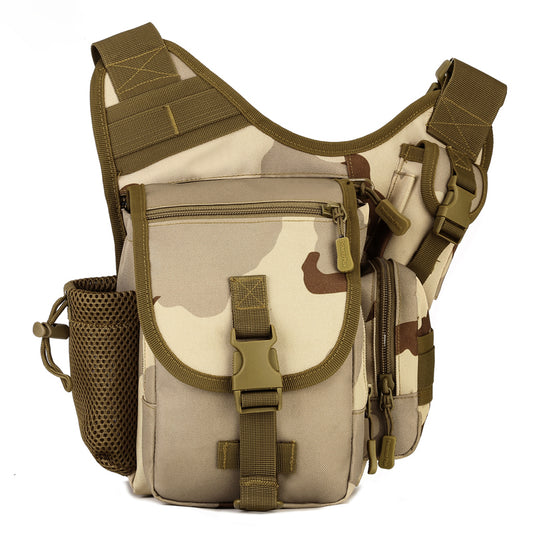 Small outdoor military saddle crossbody bag