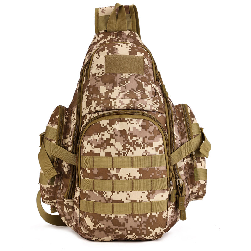 Triangular shoulder large outdoor travel tactical crossbody backpack