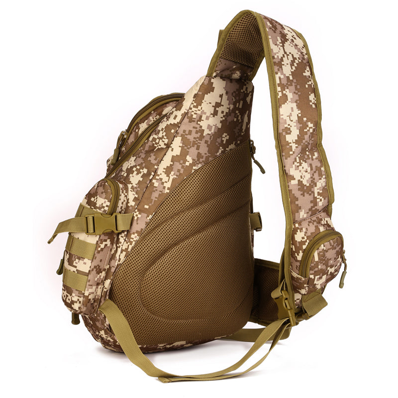 Triangular shoulder large outdoor travel tactical crossbody backpack