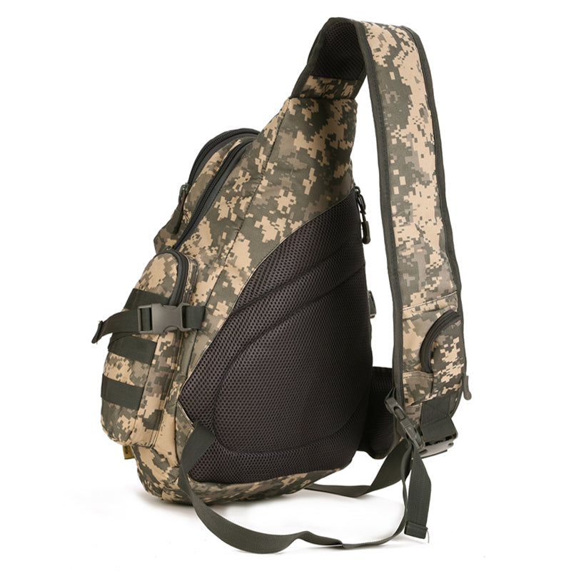 Triangular shoulder large outdoor travel tactical crossbody backpack