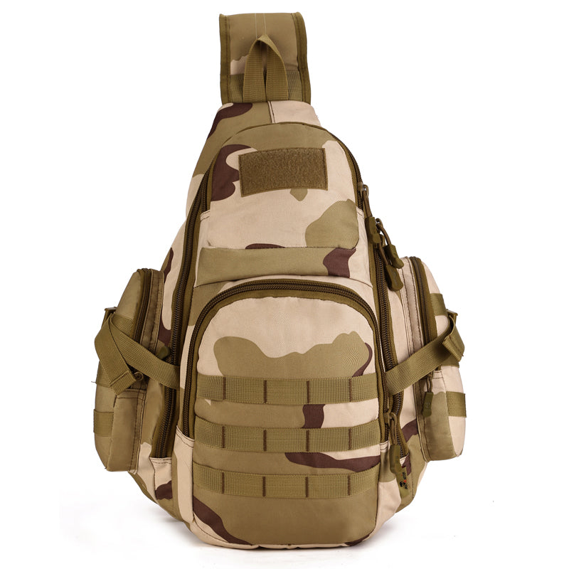 Triangular shoulder large outdoor travel tactical crossbody backpack