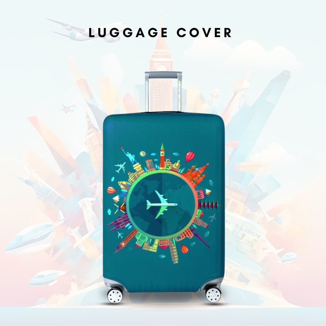 Travel Luggage Cover Washable Suitcase Protector Anti-Scratch Cover