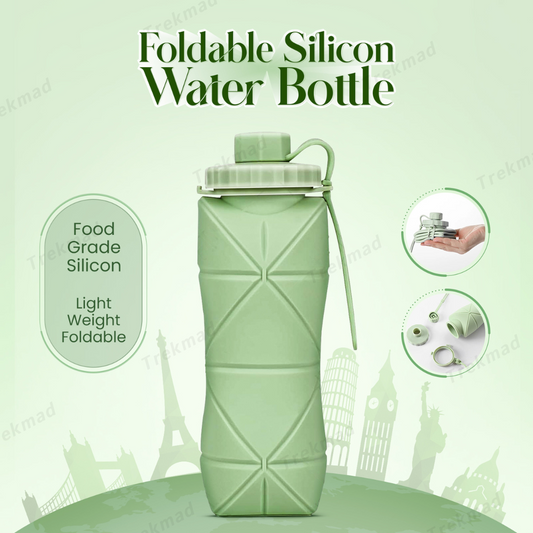 Portable Silicone Foldable Water bottle for Traveling and Outdoor Sports, Summer Essentials