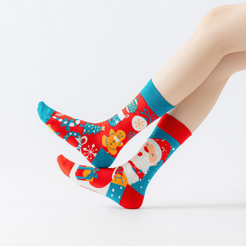 Winter Christmas snowman fashionable cute thick couple socks