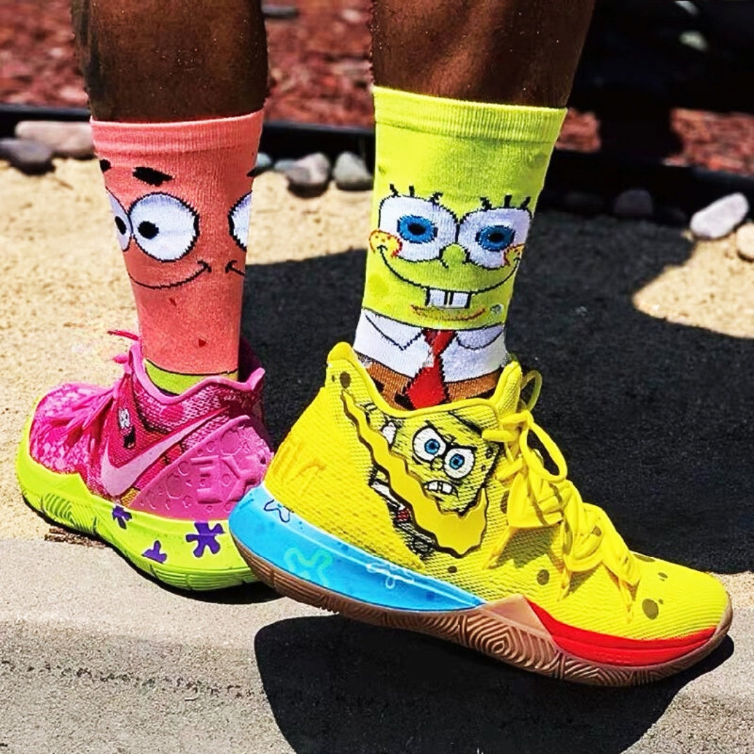 Spongebob Character Summer Printed Socks