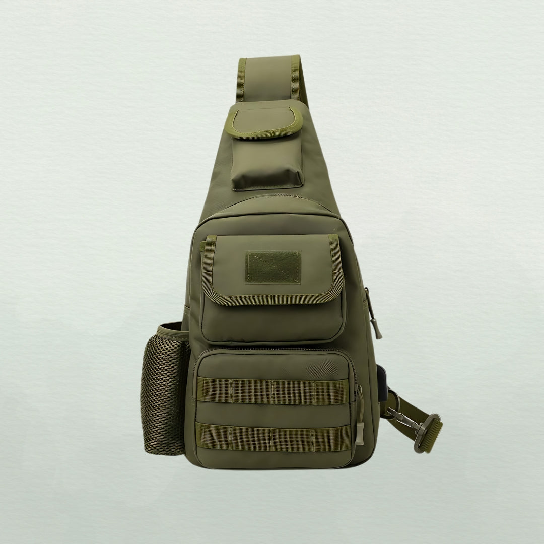 Camouflage tactical crossbody bag for travel and hiking