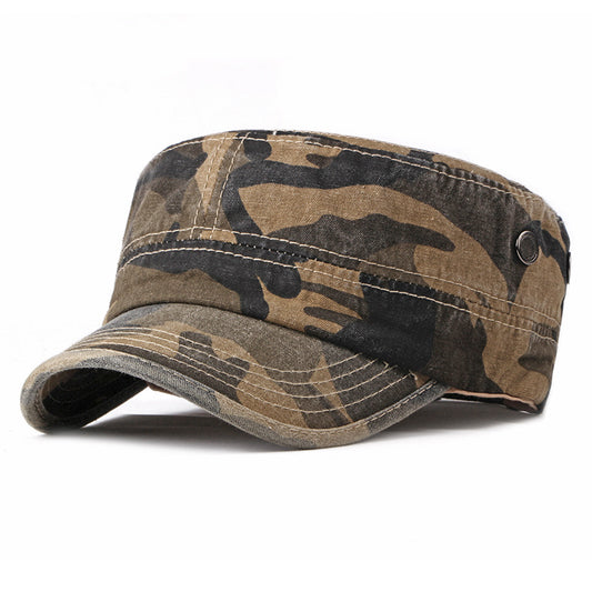 New outdoor flat sunscreen visor camouflage simple military cap