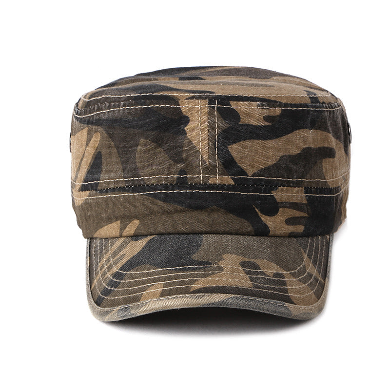 New outdoor flat sunscreen visor camouflage simple military cap