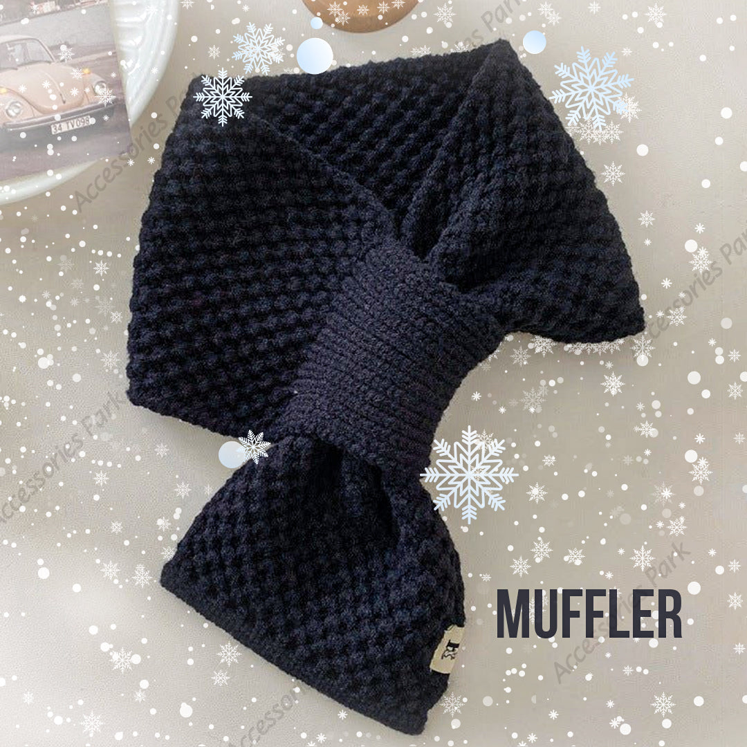 Korean Style Knitted Woolen Muffler Scarf