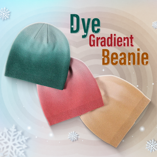 Knitted Gradient Dyeing Outdoor Woolen Beanie