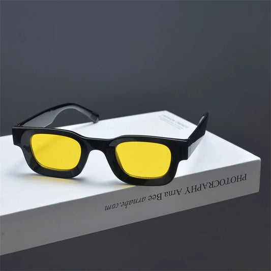 Rectangular retro shape narrow frame sunglass for men and women