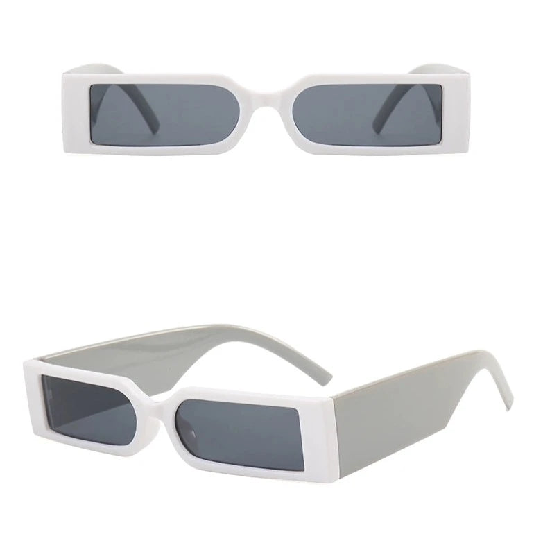 Functional wind futuristic sunglasses UV400 ultra narrow frame rectangular cyberpunk trendy sunglasses