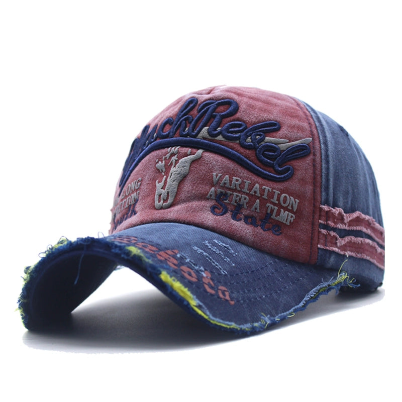 Casual summer washed denim cap