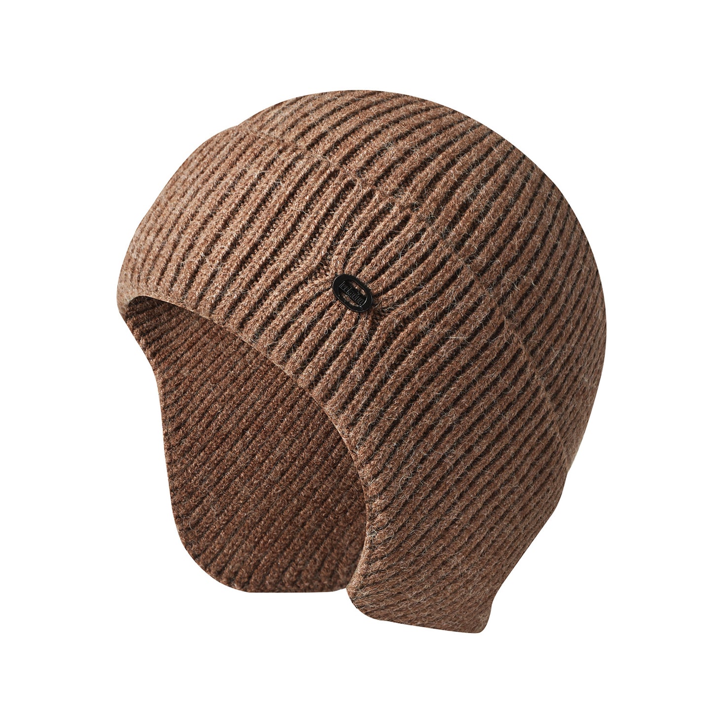 Winter knitted solid color warm ear protection outdoor riding wool hat