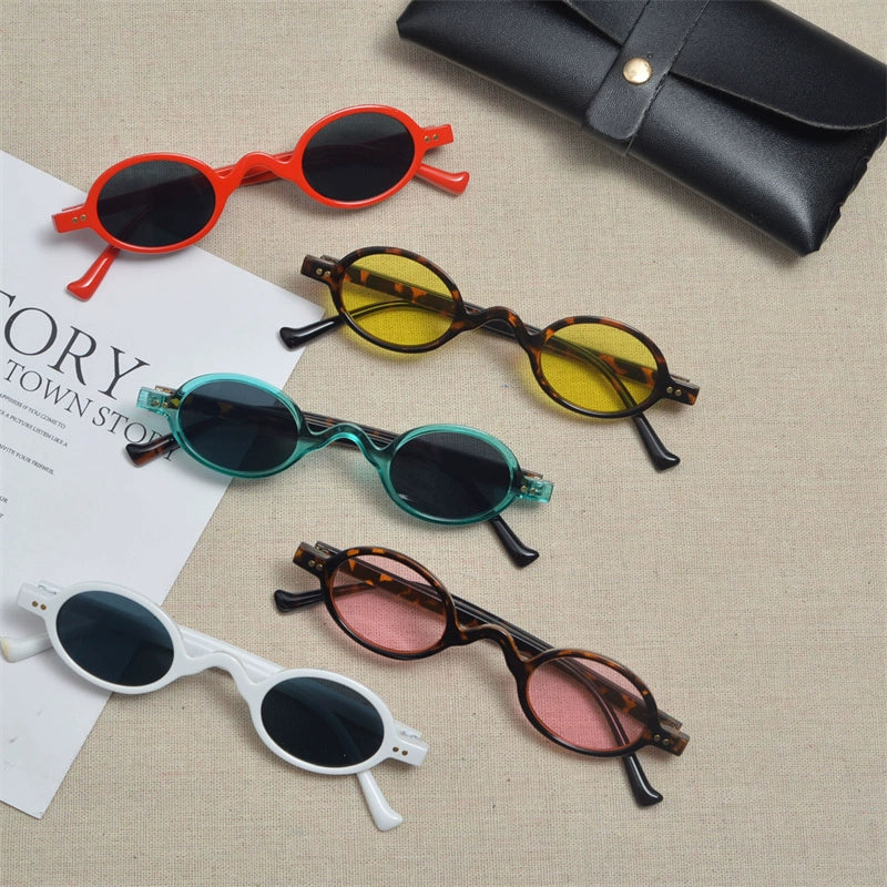 Small frame oval shape street fashion sunglass for men and women