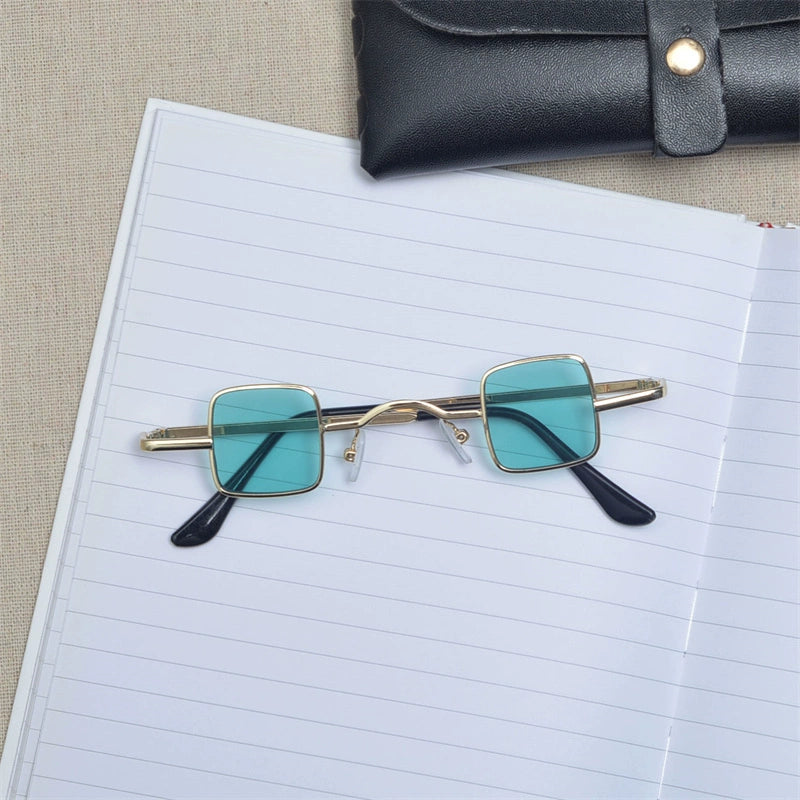 Retro Square Shape Small Frame Sunglass for Women