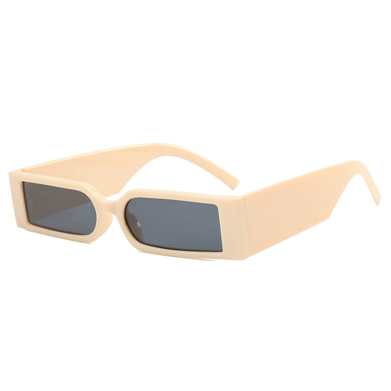 Functional wind futuristic sunglasses UV400 ultra narrow frame rectangular cyberpunk trendy sunglasses