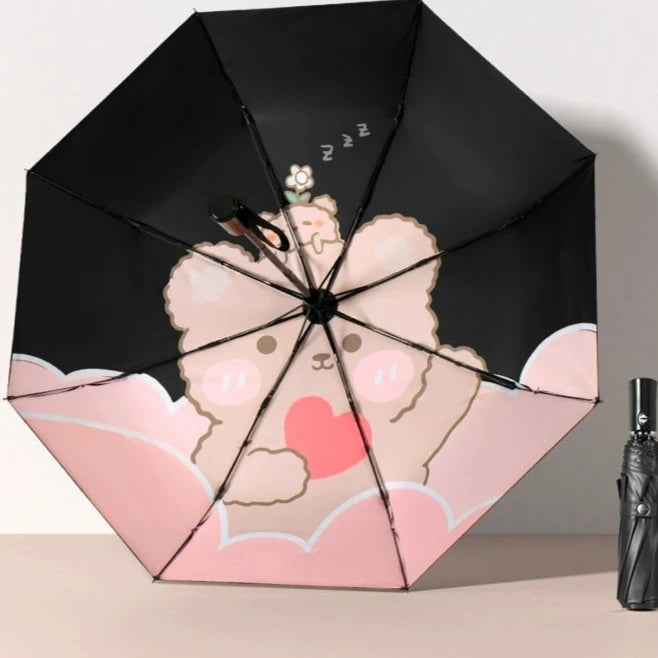 Fully automatic folding UV protected umbrella for all season