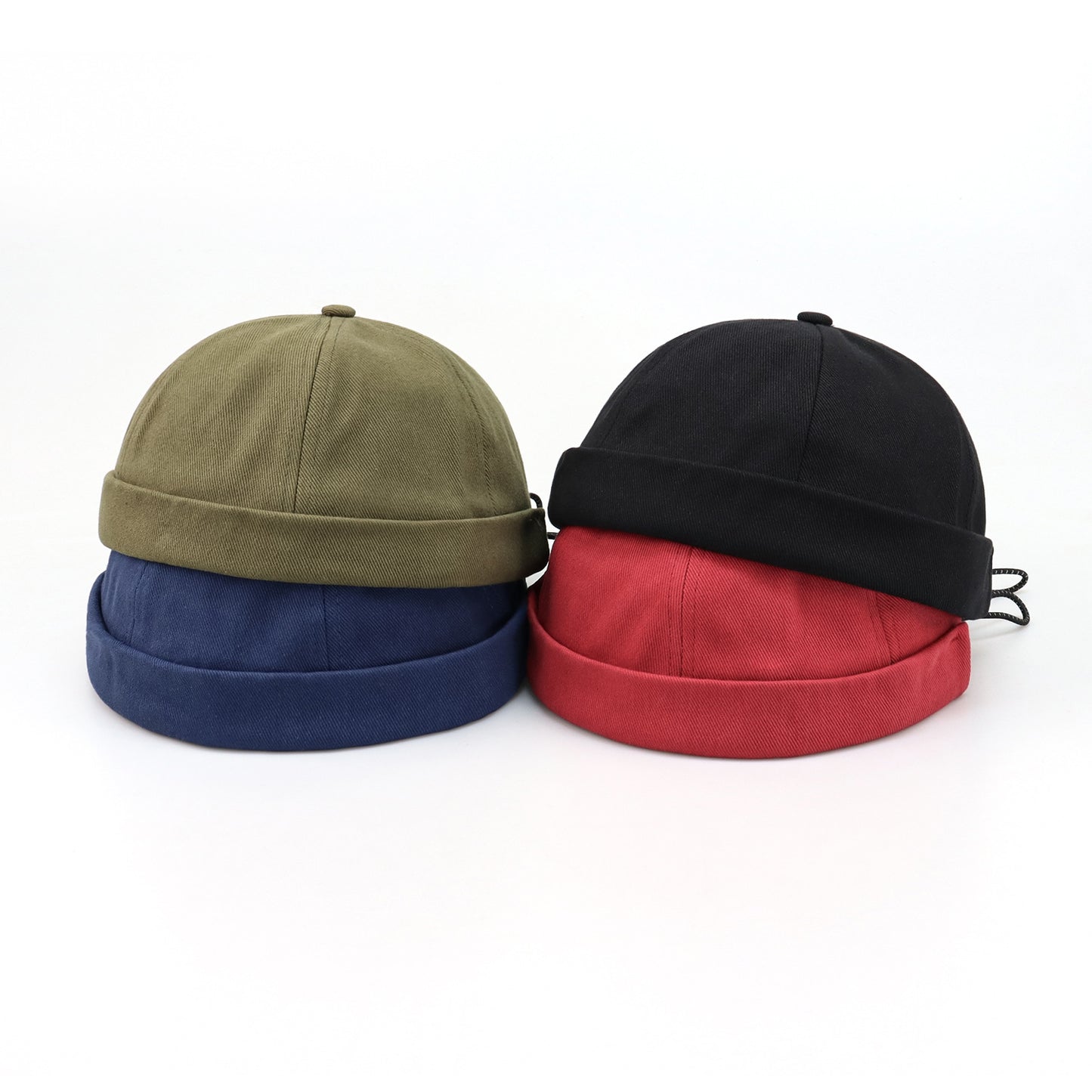 Round Top Reflective drawstrings Sailor Cap