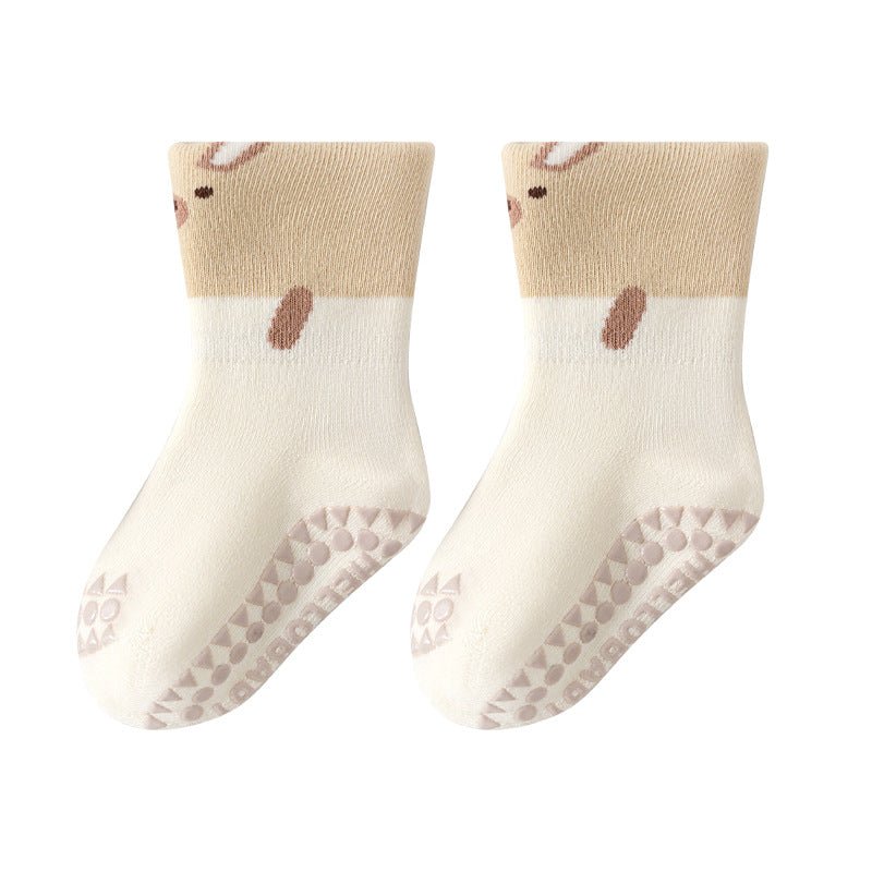 Children's Terry Warm Non-Slippery Cute Cartoon Printed Floor Socks