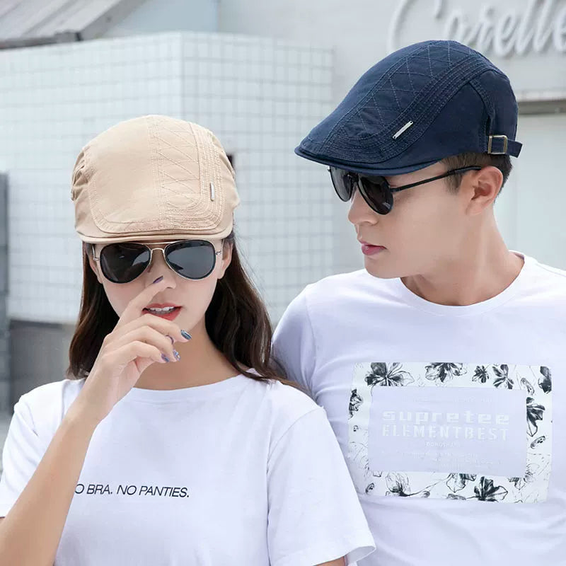 Summer outdoor sun protection beret cap for men