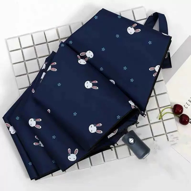 Printed, light automatic folding all season umbrella