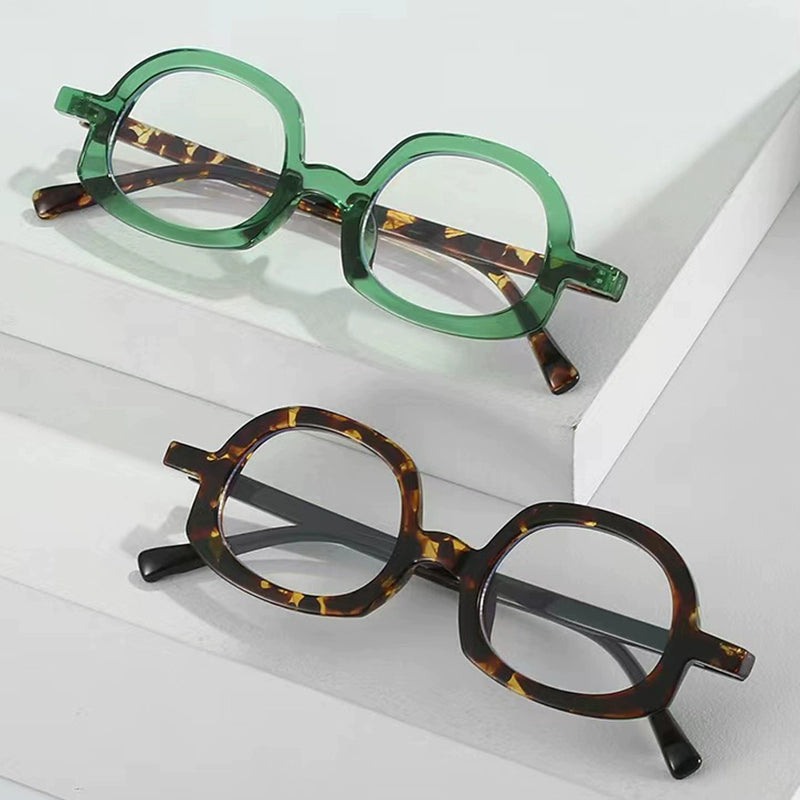 Multi-color frames for students, casual flat frames glasses