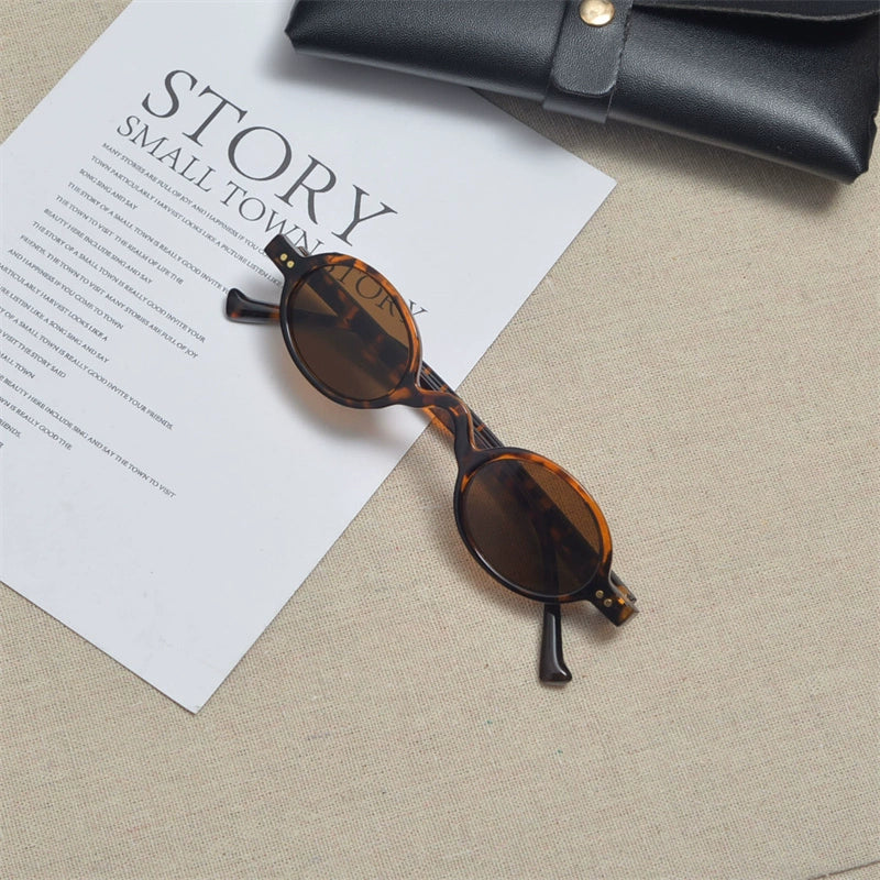 Small frame oval shape street fashion sunglass for men and women