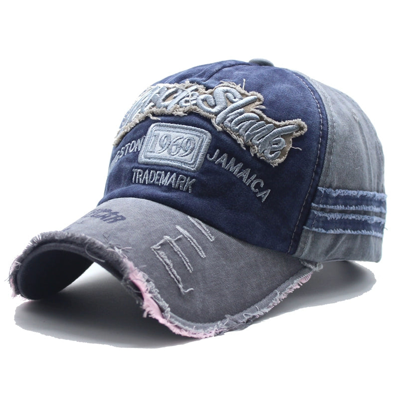 Casual summer washed denim cap