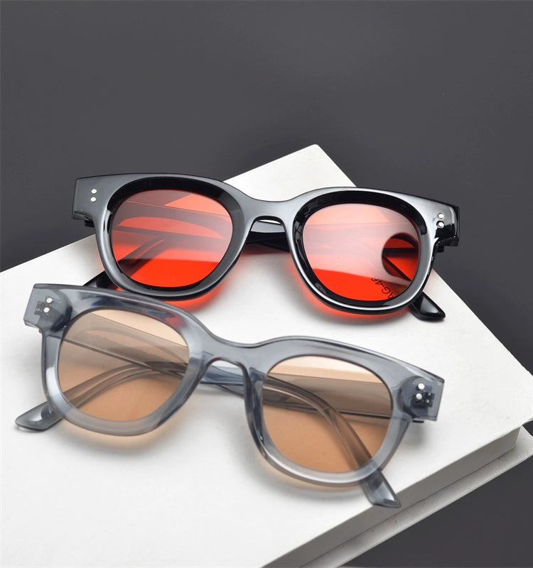 Small Square frame sunglass shades for men and women , streetwear colorful shades