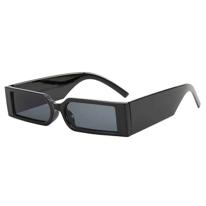 Functional wind futuristic sunglasses UV400 ultra narrow frame rectangular cyberpunk trendy sunglasses