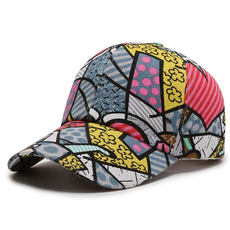 Summer Friendly colorful printed Casual & sports cap