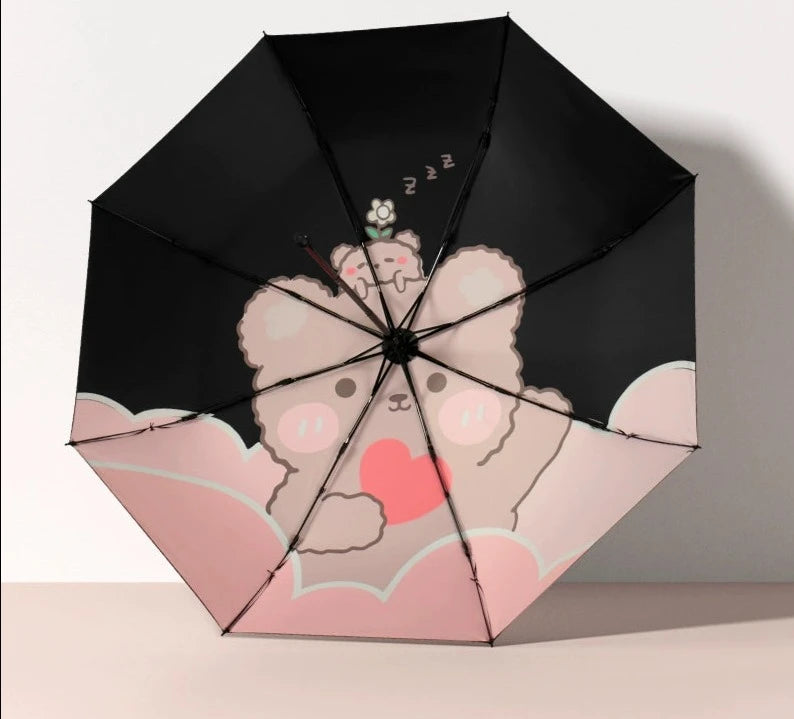 Fully automatic folding UV protected umbrella for all season