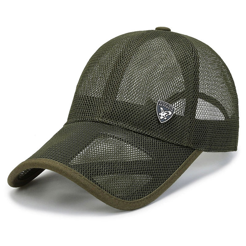 Mesh Breathable Summer sun protection cap for men