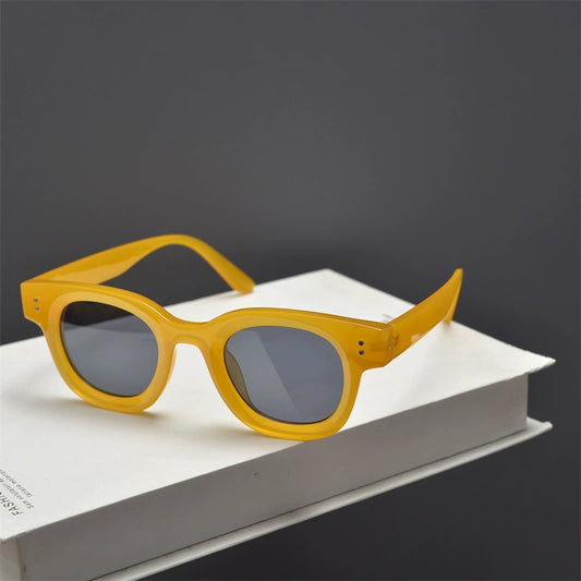 Small Square frame sunglass shades for men and women , streetwear colorful shades