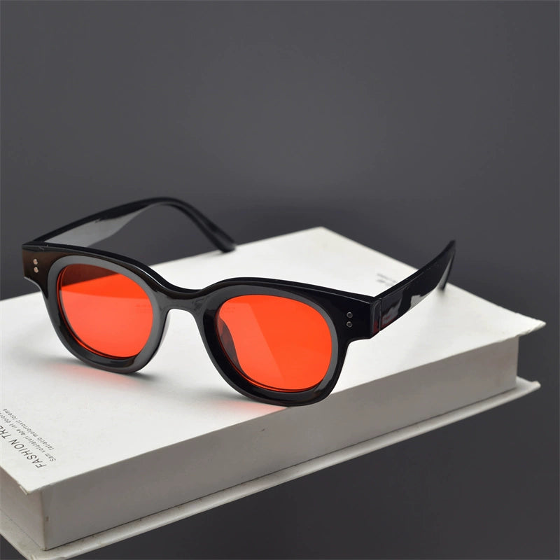 Small Square frame sunglass shades for men and women , streetwear colorful shades