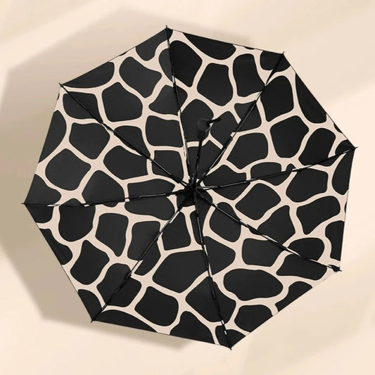 Giraffe-patterned anti-ultraviolet dual purpose umbrella