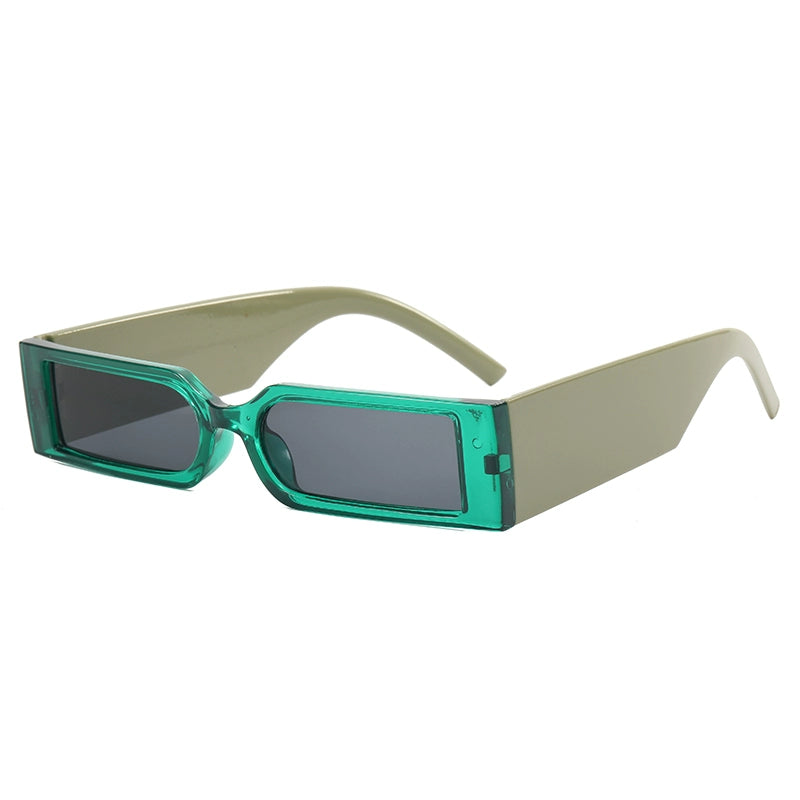 Functional wind futuristic sunglasses UV400 ultra narrow frame rectangular cyberpunk trendy sunglasses