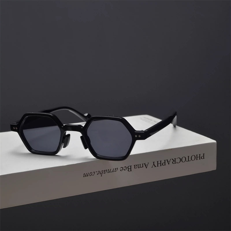 Thin Polygonal style street fashion summer sunglass for men and women