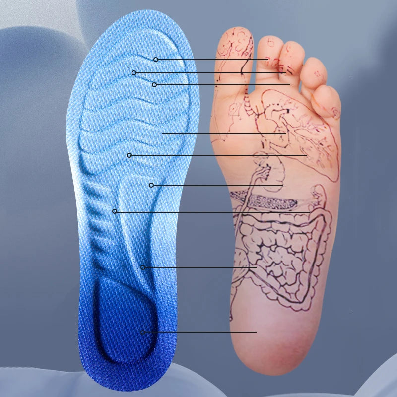 Comfortable Soft Breathable Shock Absorption Insoles