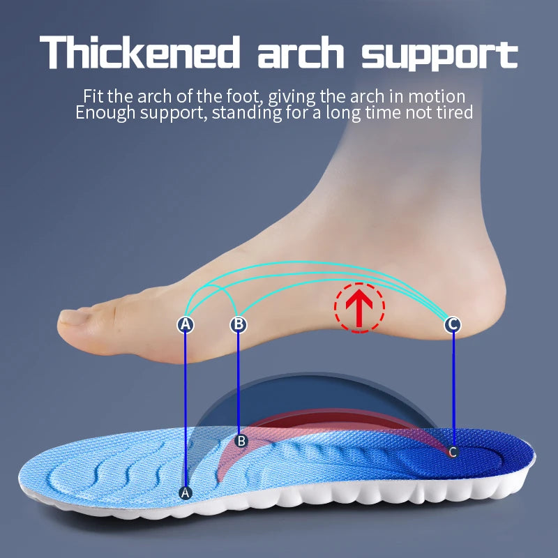 Comfortable Soft Breathable Shock Absorption Insoles