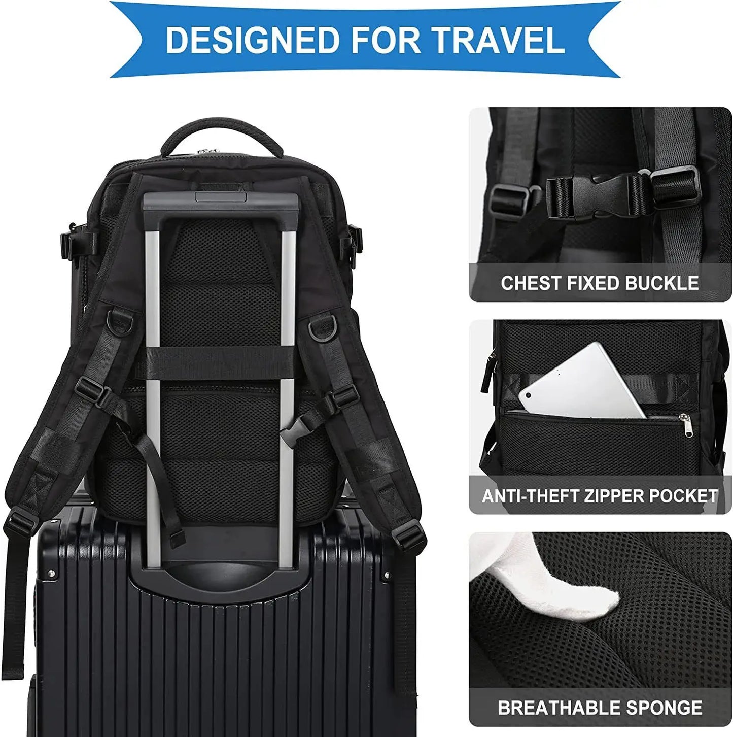 35L Travel  Multifunctional Waterproof Luggage Shoulder Bags