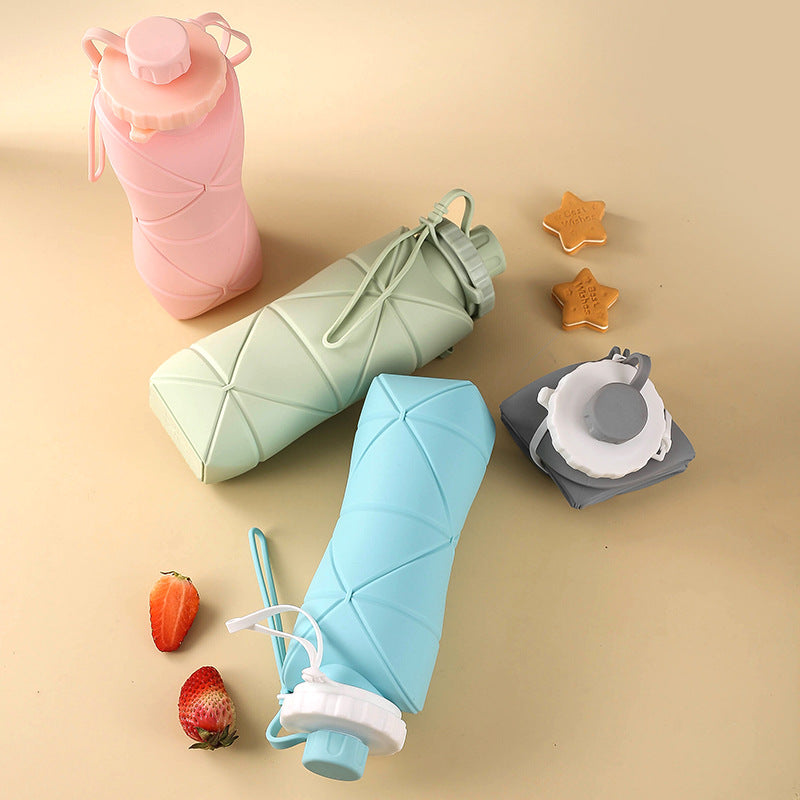 Portable Silicone Foldable Water bottle for Traveling and Outdoor Sports, Summer Essentials