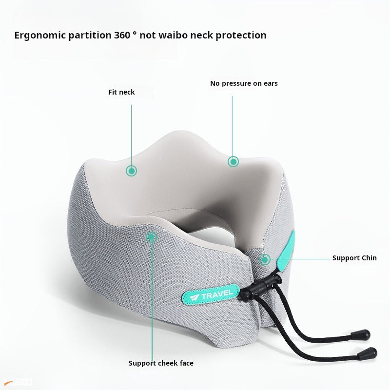 U-shaped portable travel neck pillow