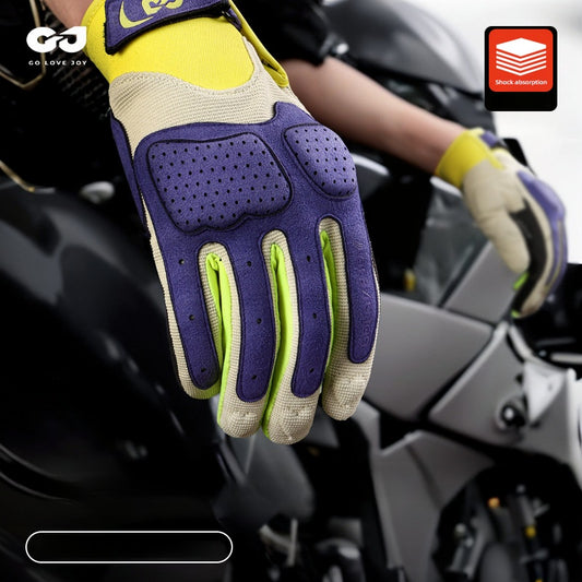 Outdoor riding thickened scratch resistant motorcycle gloves