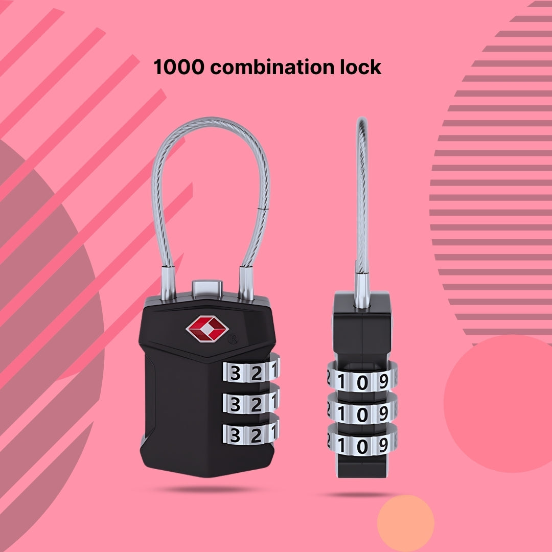 Smart Combination TSA Safe 3 digit combination travel luggage Lock.