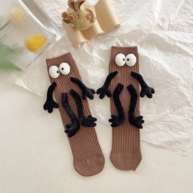 Kids Combed Cotton funny dolls socks