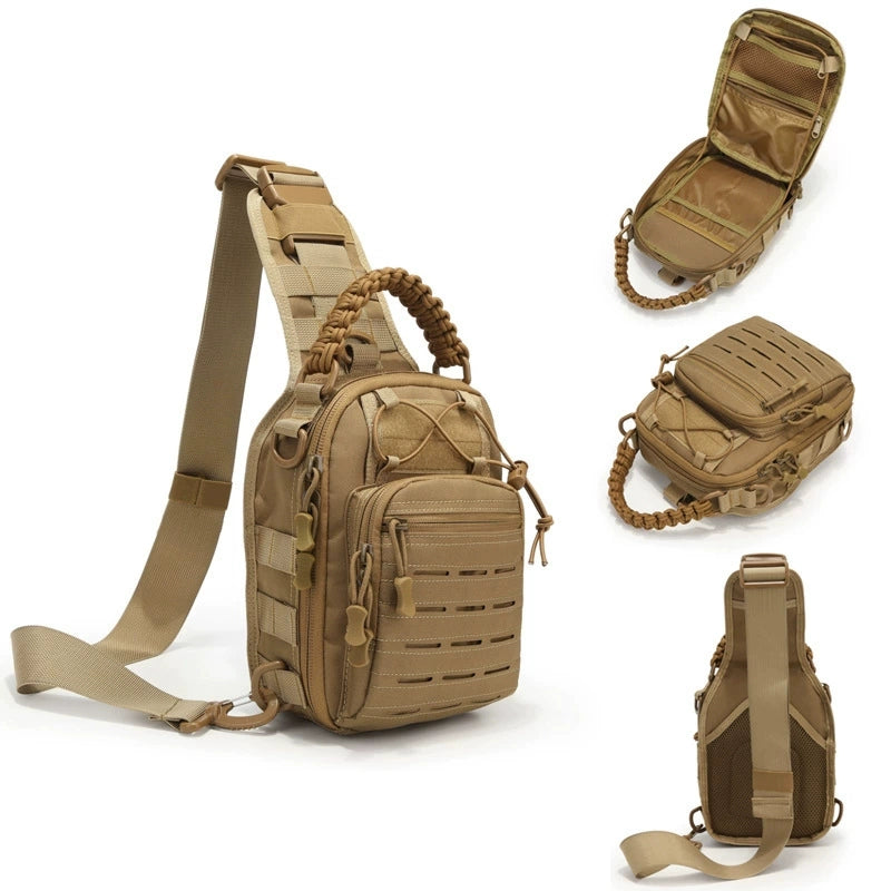 Multipurpose outdoor tactical shoulder bag, crossbody bag for travel