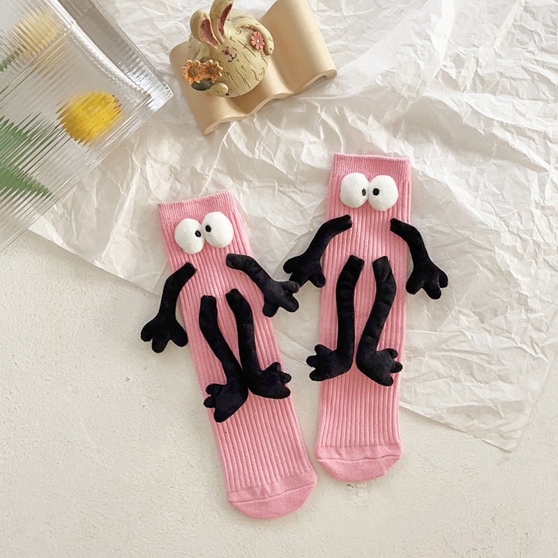 Kids Combed Cotton funny dolls socks