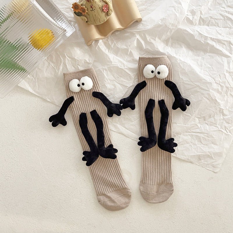 Kids Combed Cotton funny dolls socks